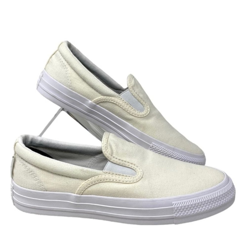 Converse Ctas Slip On Low Top Canvas White Women's Sneakers Custom 171852C-WHT